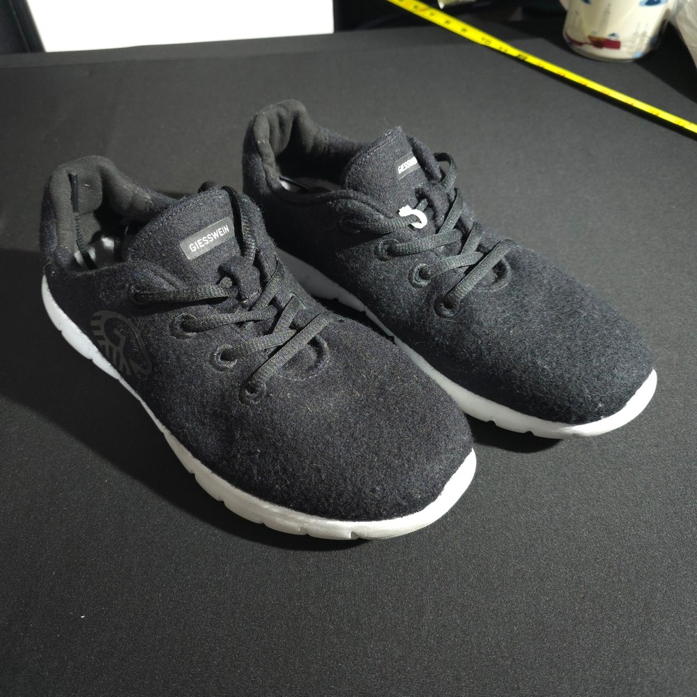Giesswein‎ Merino Wool Runners Mens 40 Black Lightweight Walking Sneakers Shoes